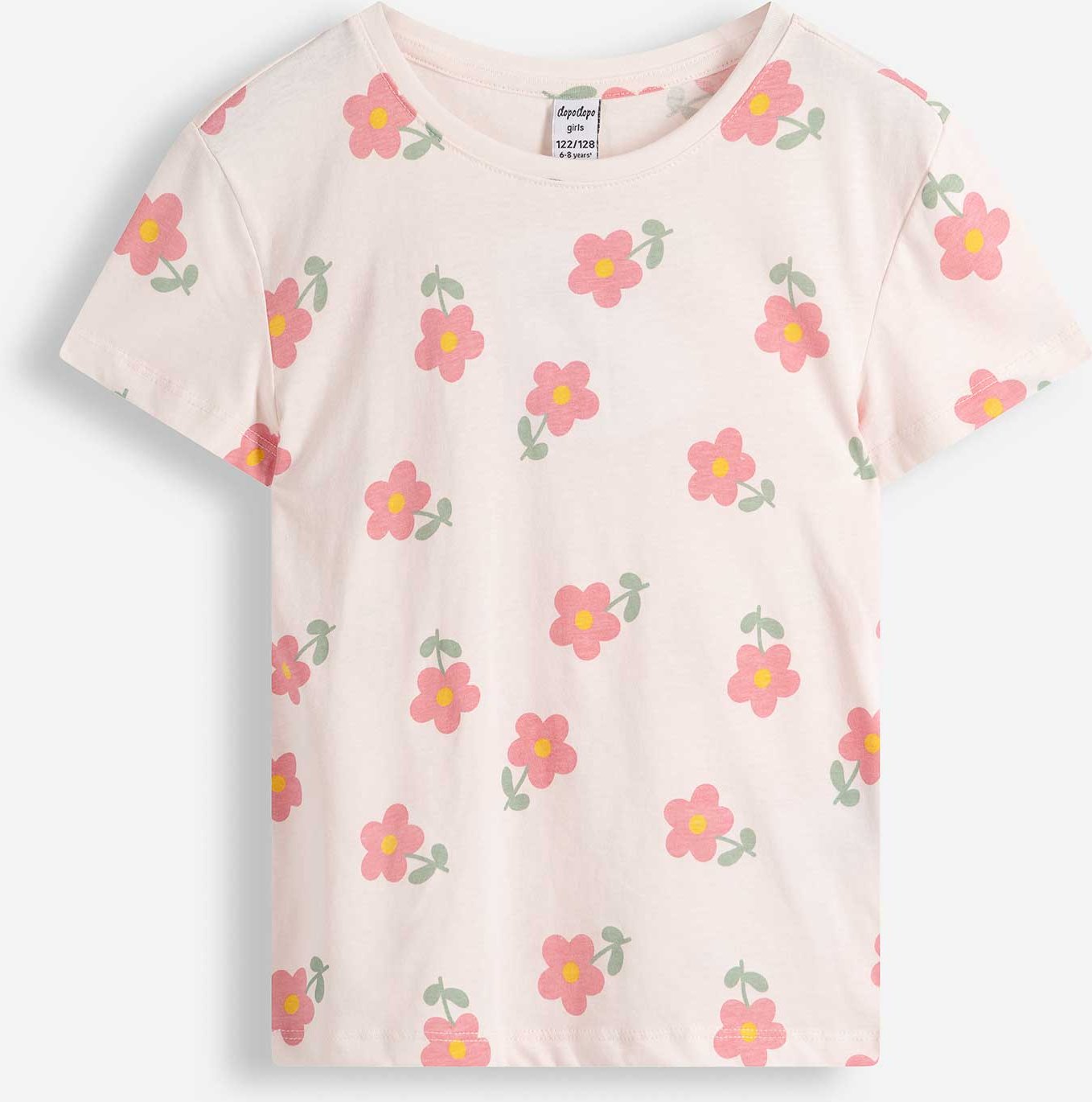 T-Shirt - Allover-Print - rosa