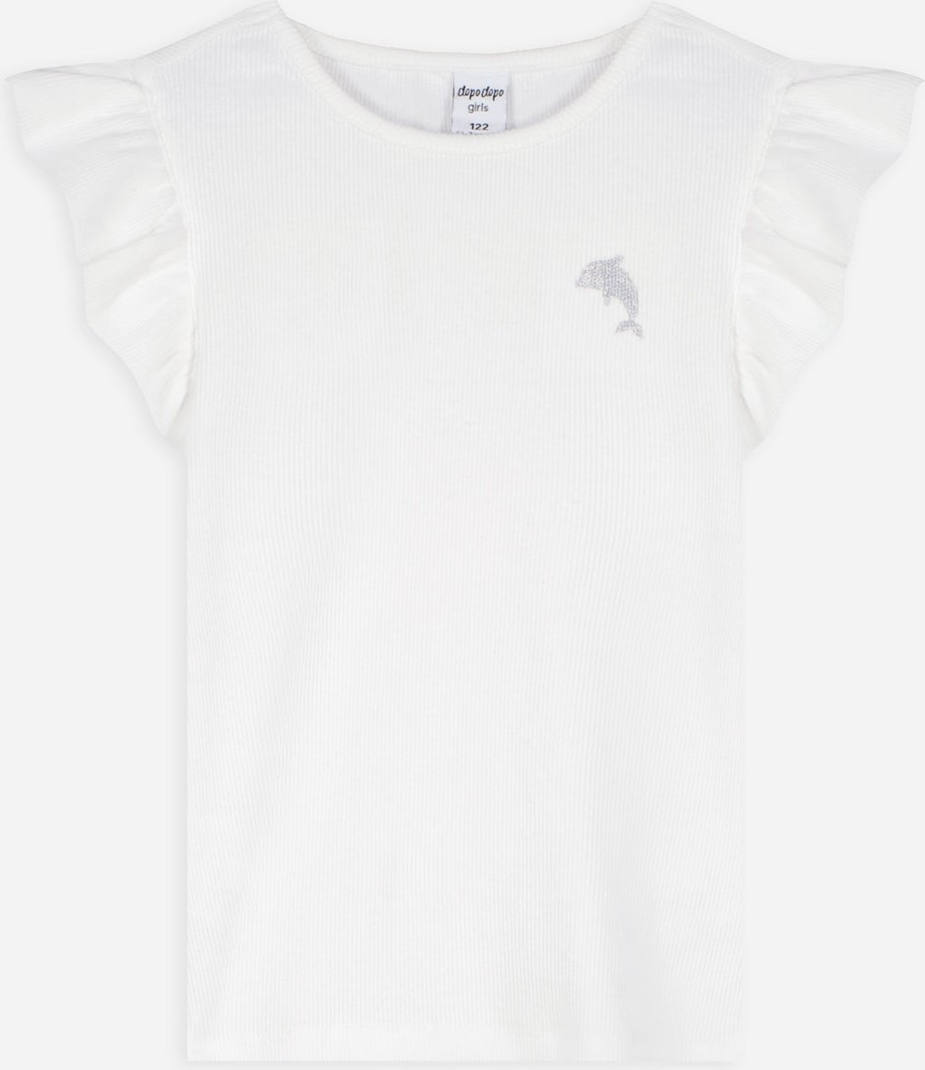 T-Shirt - Ärmel mit Volants