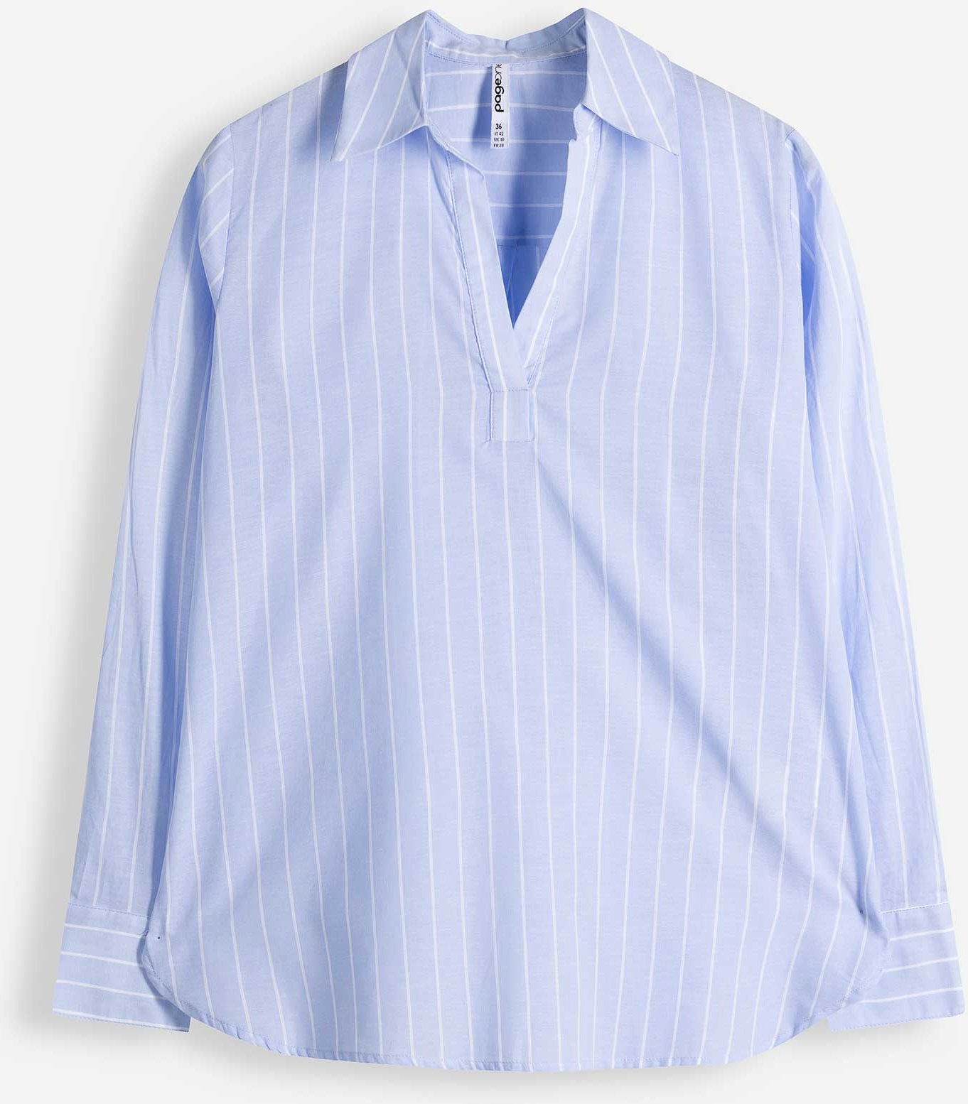 Tunika - Streifen - hellblau