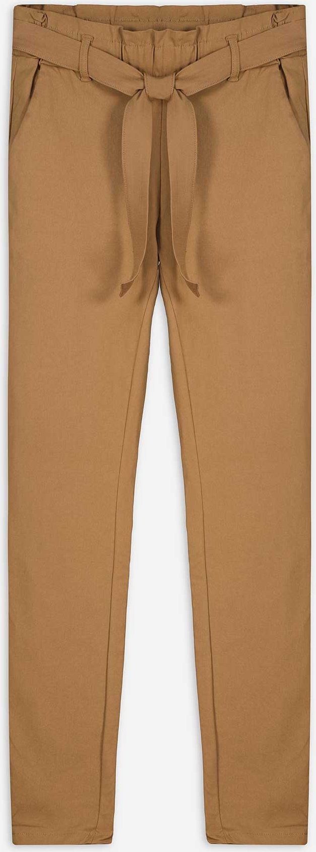 Paperbag Hose - hellbraun