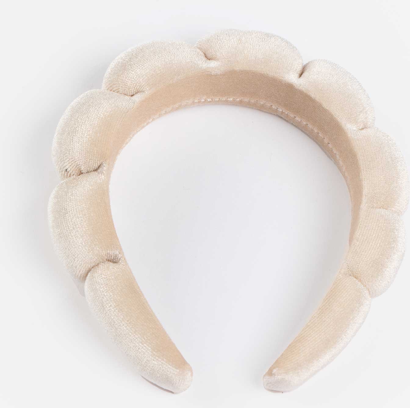 Haarschmuck - Weiches Material - beige