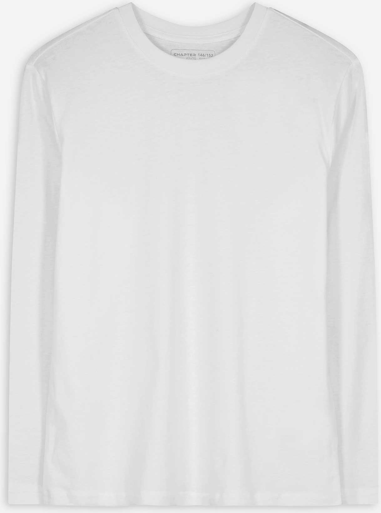 Thumbnail - Langarmshirt - Baumwolle - weiß