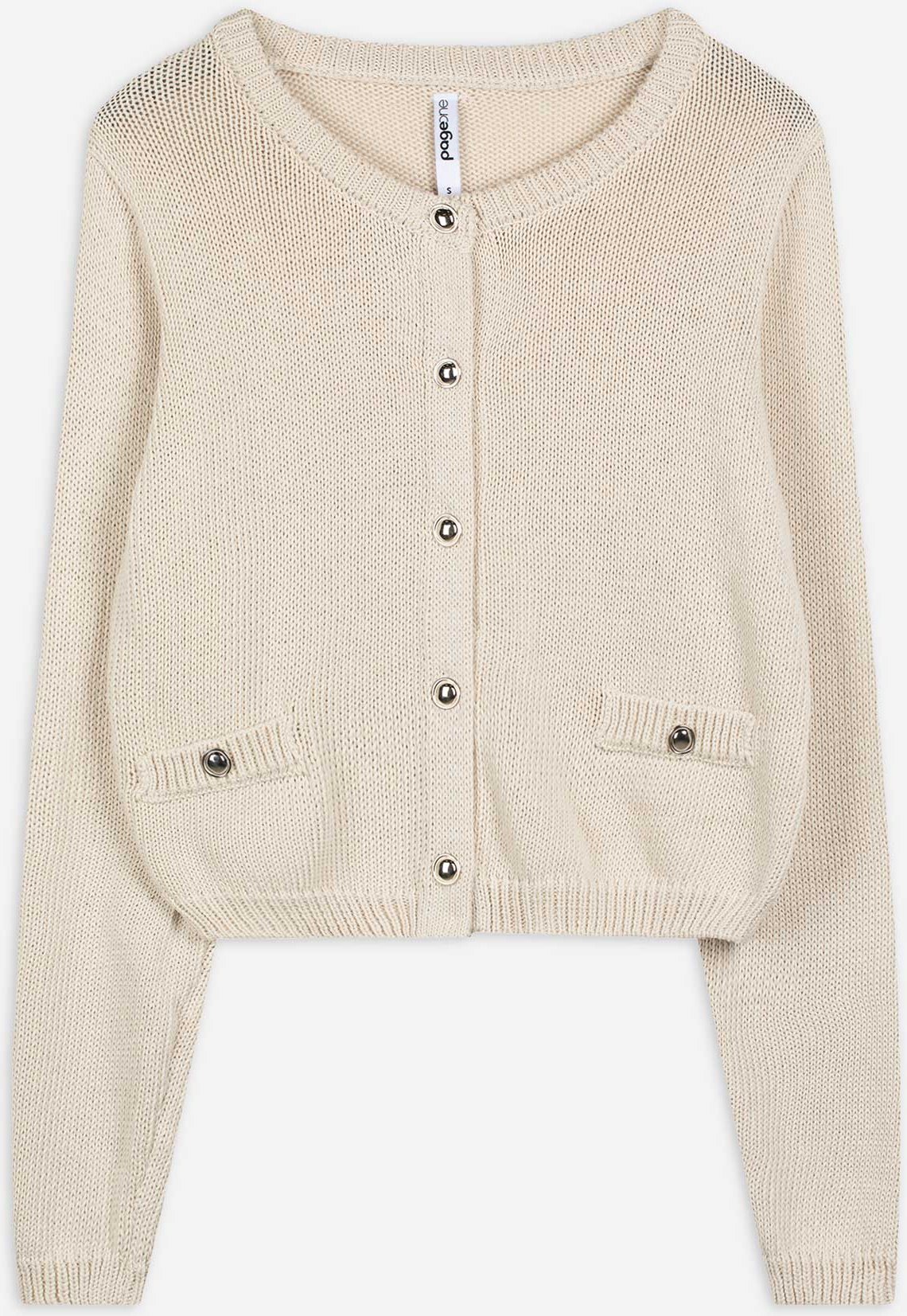 Cardigan - Knopfleiste - weiß