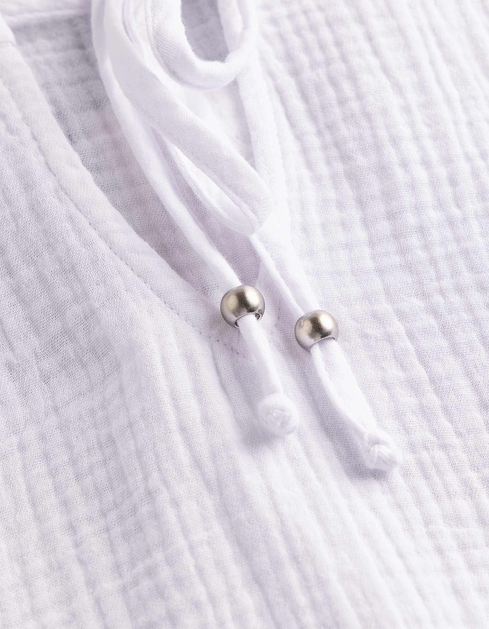 Thumbnail - Bluse - einfarbig - weiß