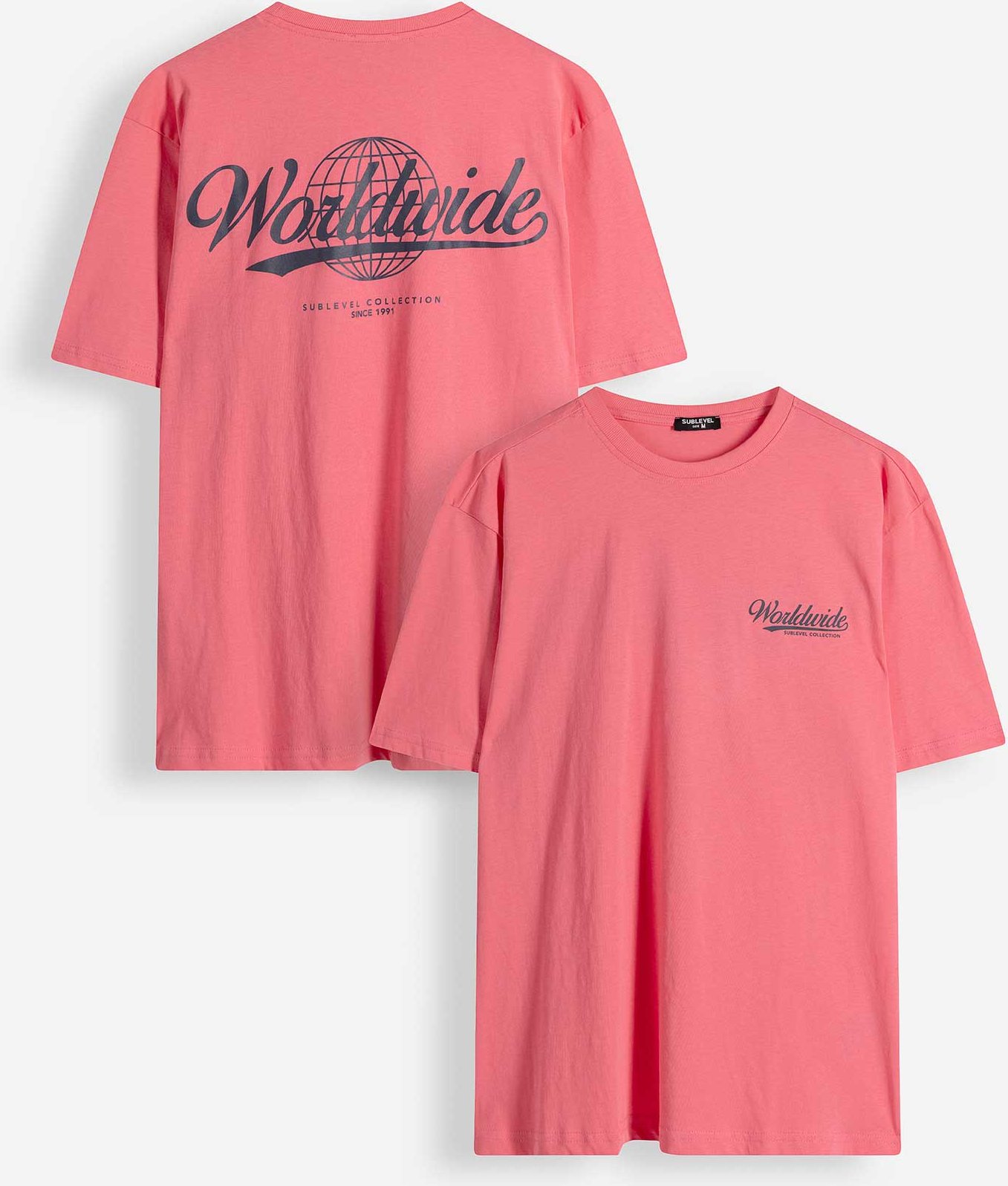 T-Shirt - Rückenprint - rosa