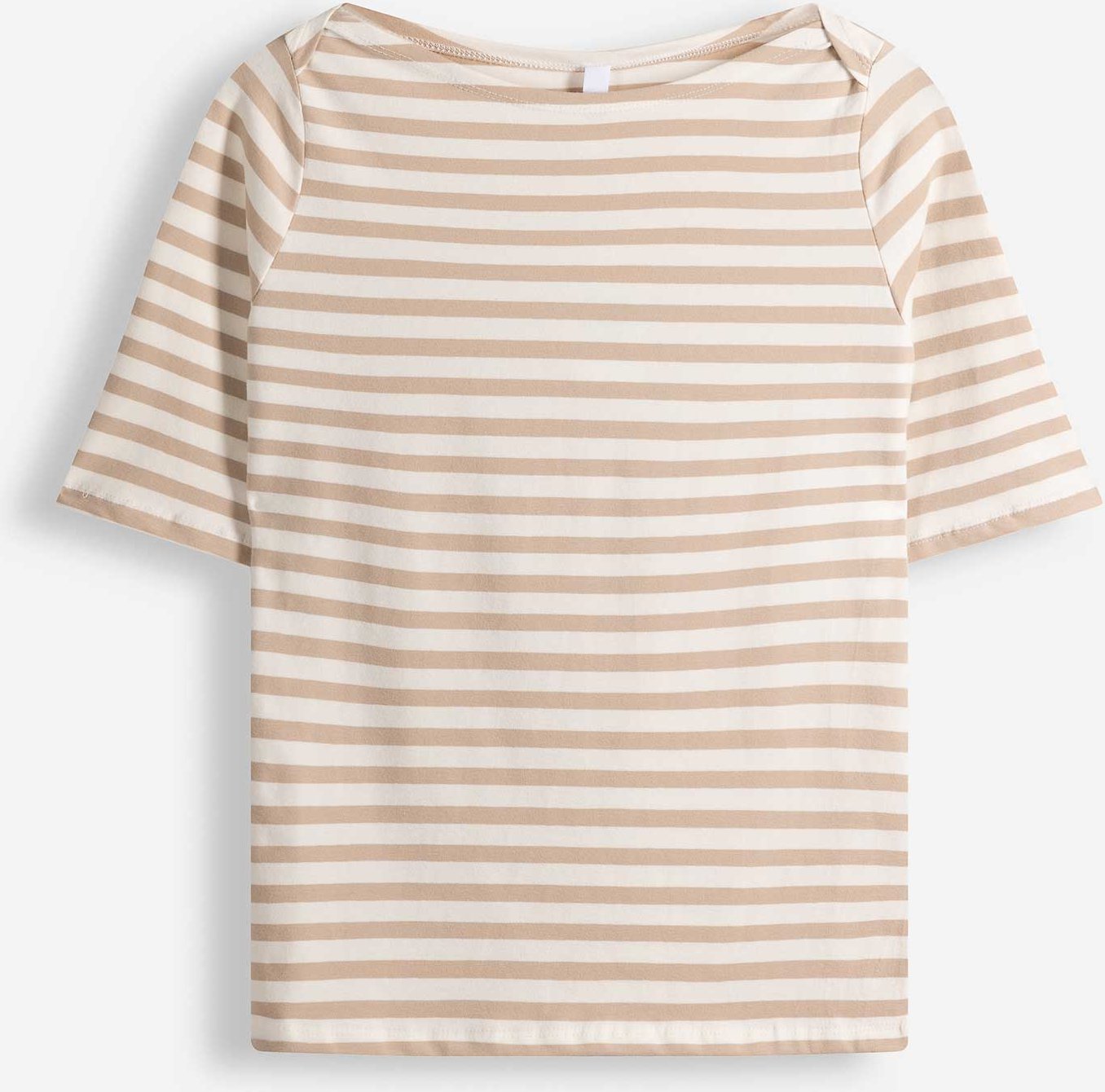 T-Shirt - Streifen - beige