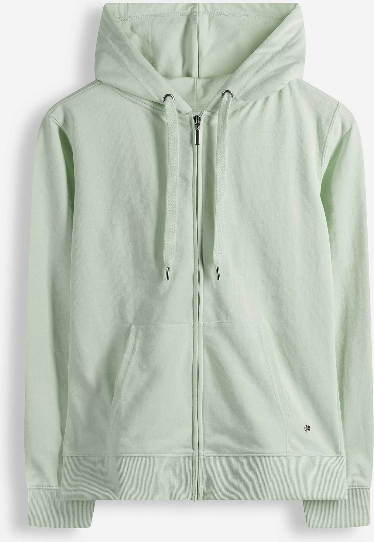 Sweatjacke - Kapuze mit Tunnelzug - türkis