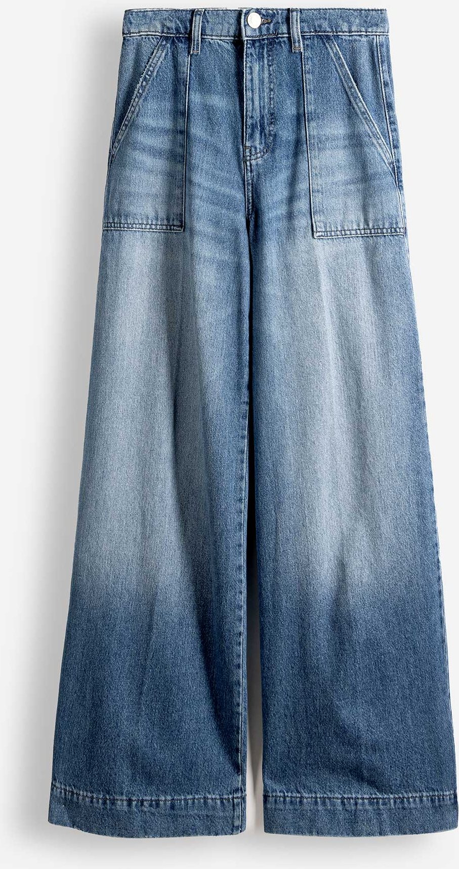 Jeans - Wide Fit - blau