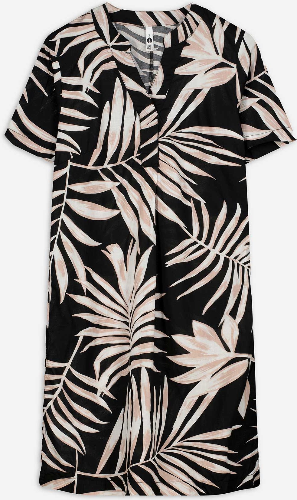 Kleid - Seitenschlitz - schwarz