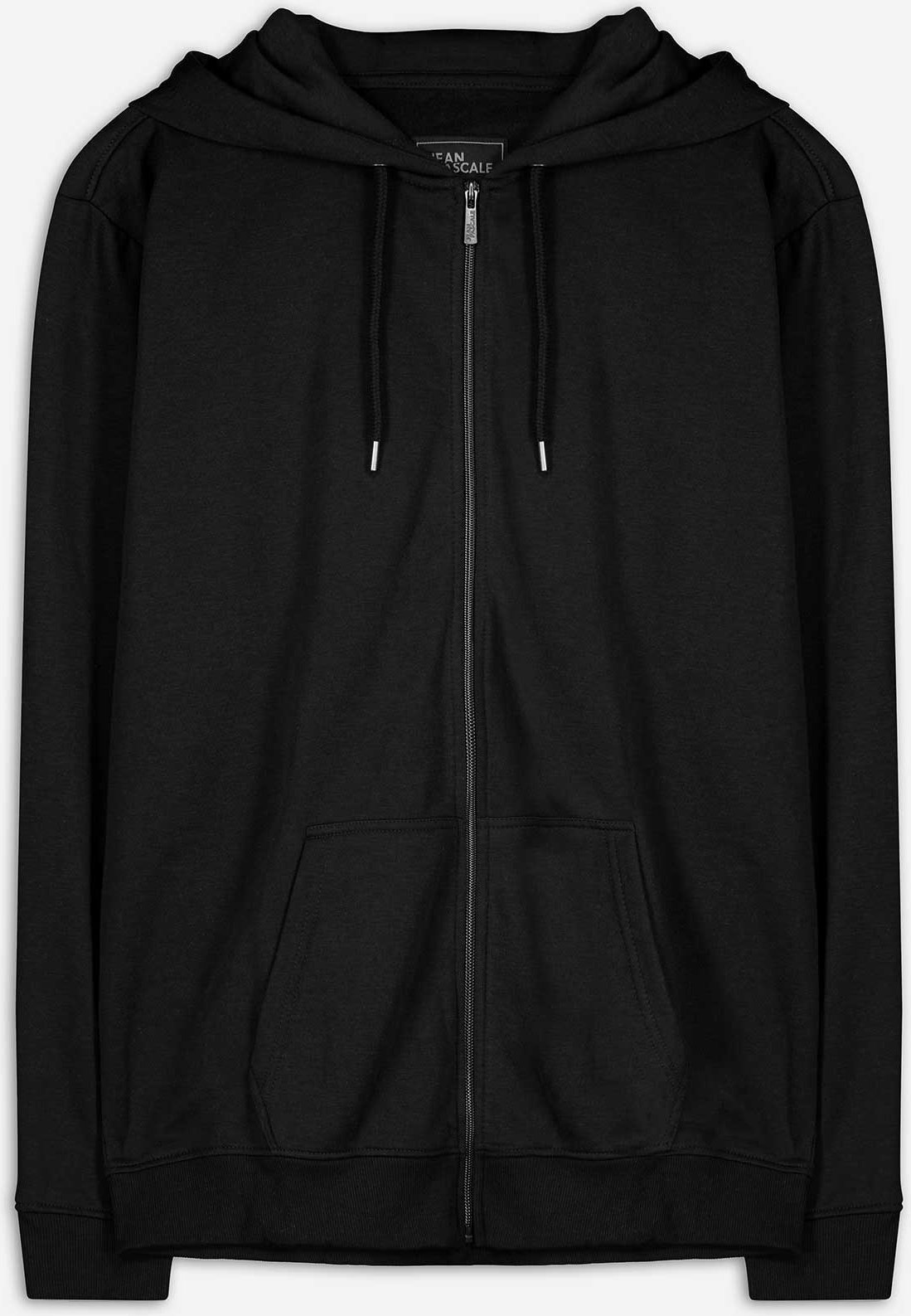 Thumbnail - Sweatjacke - Kapuze mit Tunnelzug - schwarz