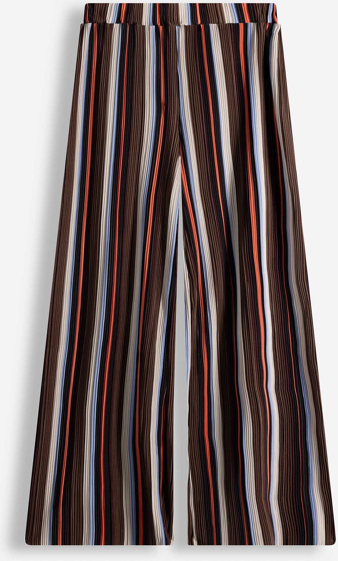 Hose - Plissee - braun