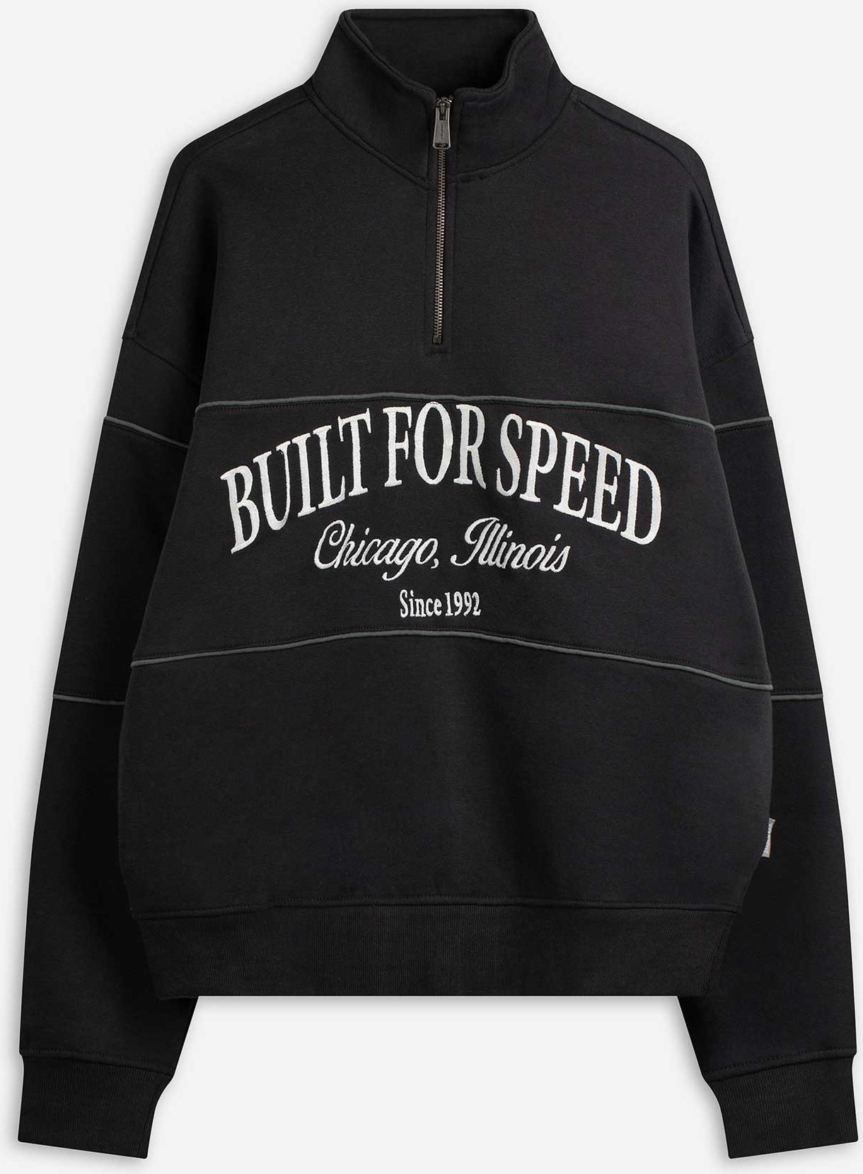 Sweatshirt - Troyer - dunkelgrau