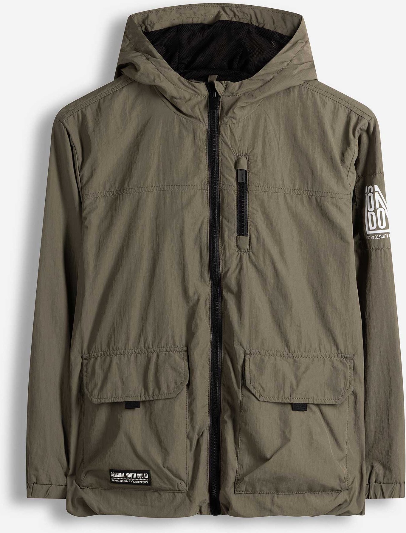 Outdoorjacke - Pattentaschen - dunkelgrün