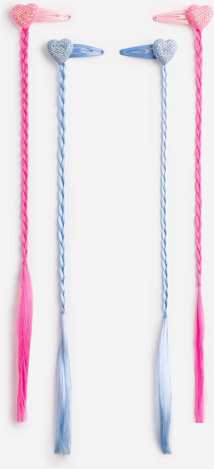 Haarklammer - 4er-Pack - hellblau