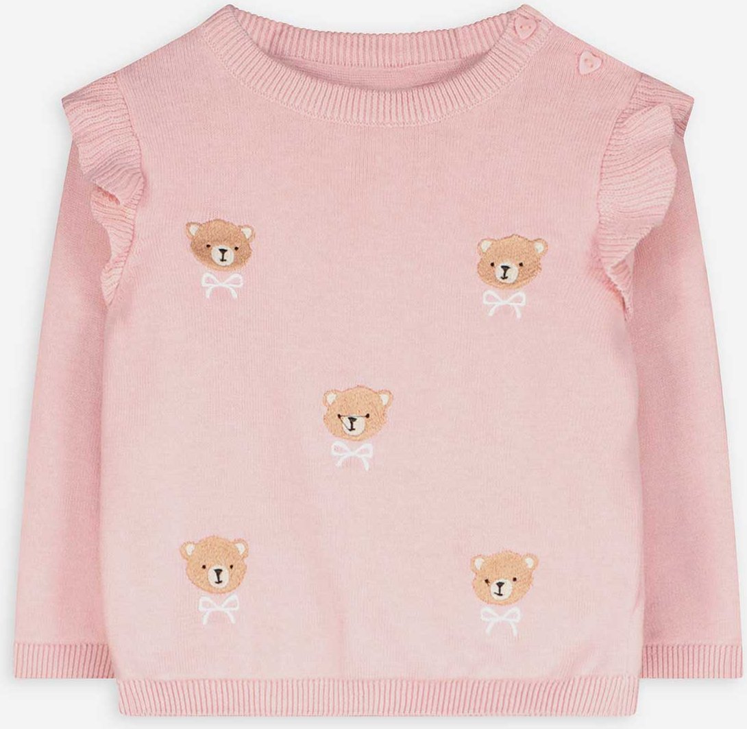 Thumbnail - Strickpullover - Stickerei - rosa