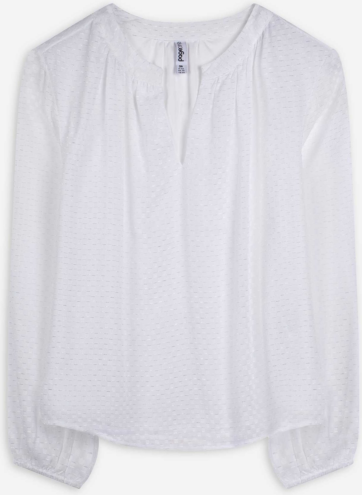 Bluse - Loose Fit - weiß