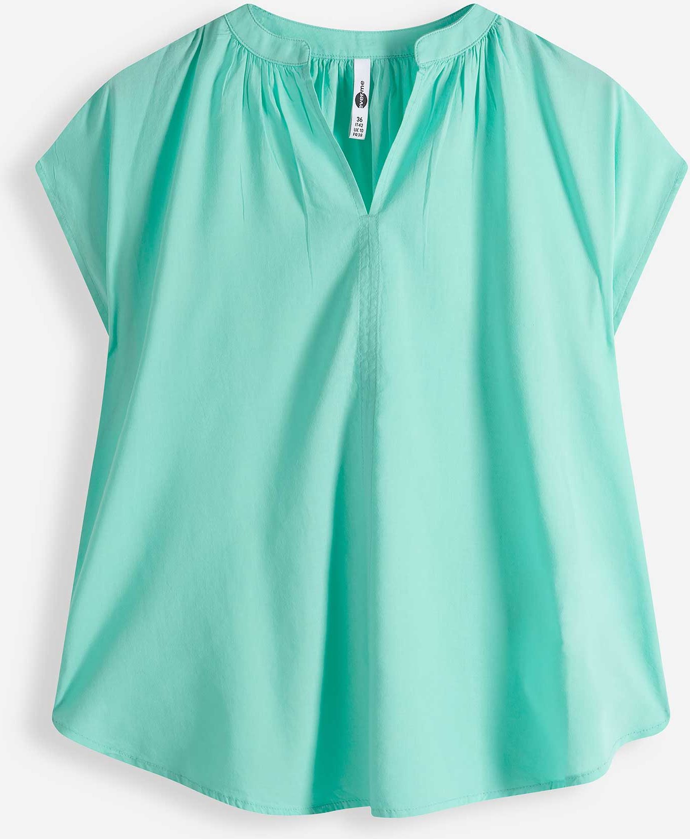 Blusenshirt - einfarbig - türkis