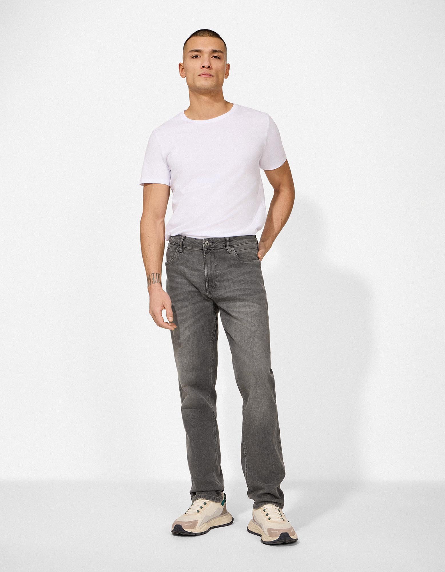 Jeans - Slim Fit - grau