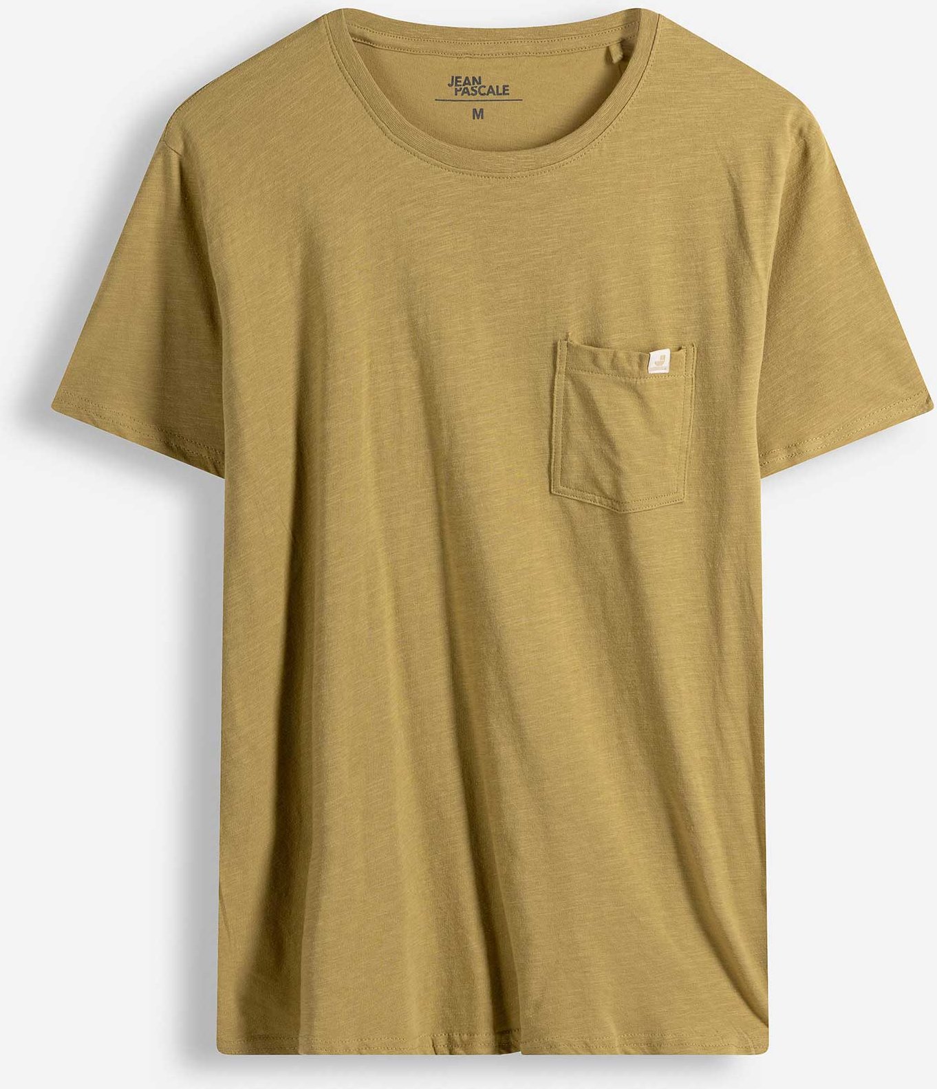 T-Shirt - Brusttasche - hellbraun