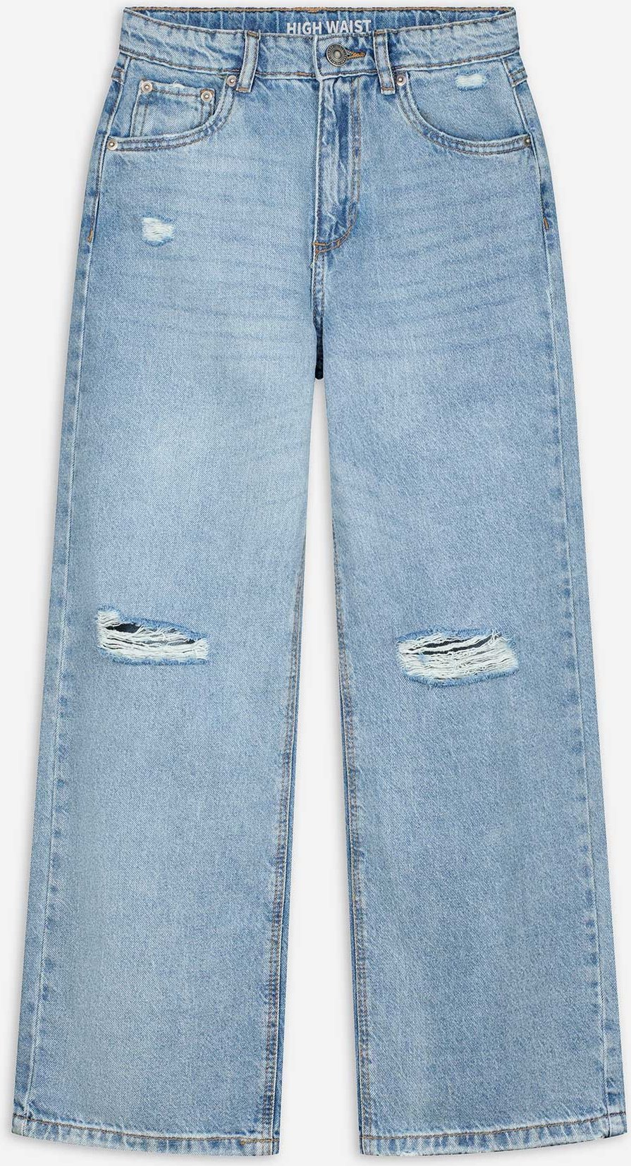 Jeans - Used-Look - blau