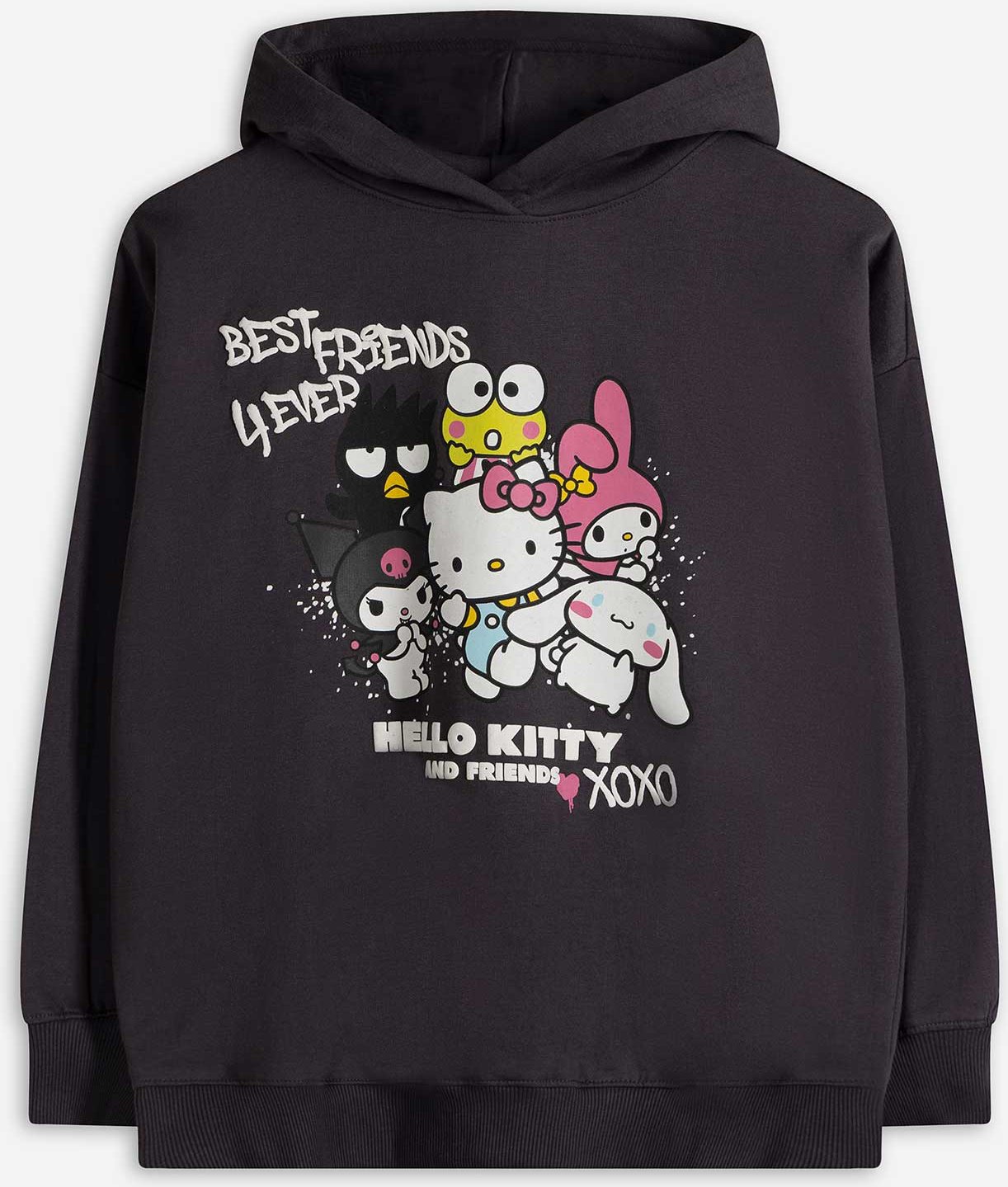 Hoodie - Hello Kitty - dunkelgrau