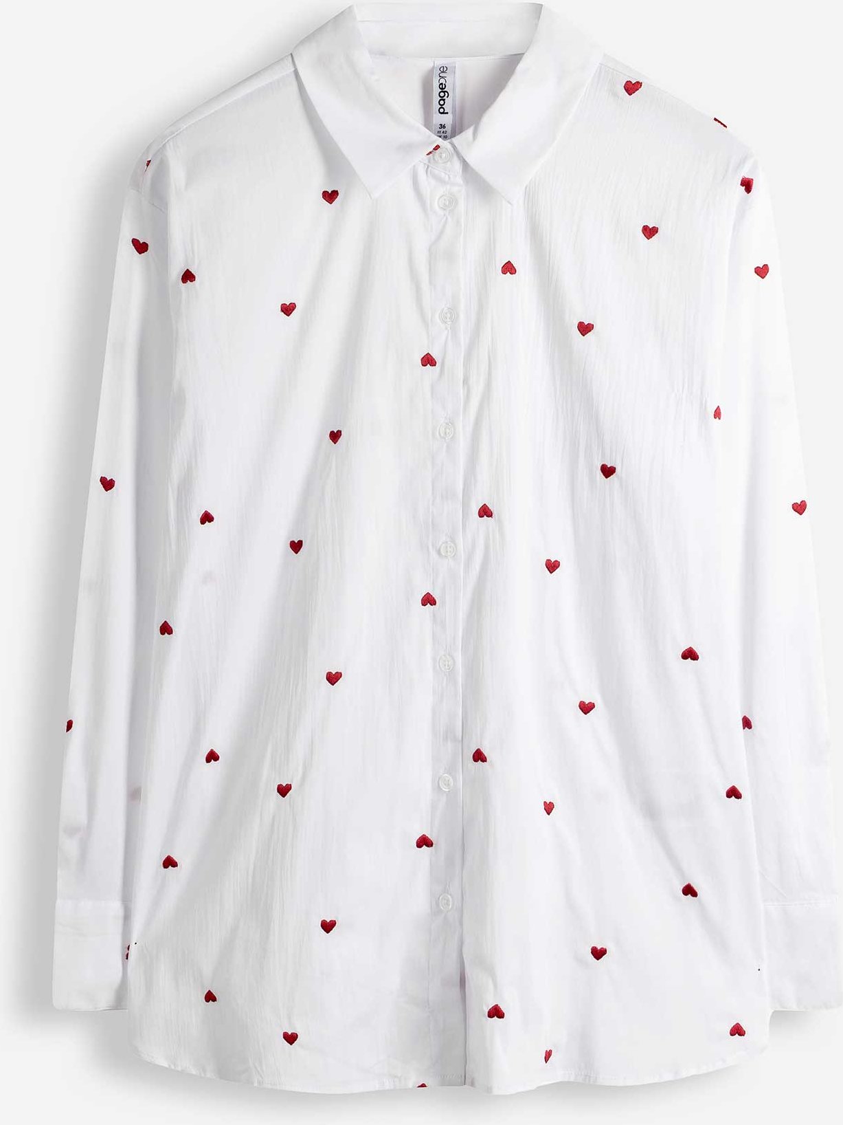 Bluse - Stickerei - weiß