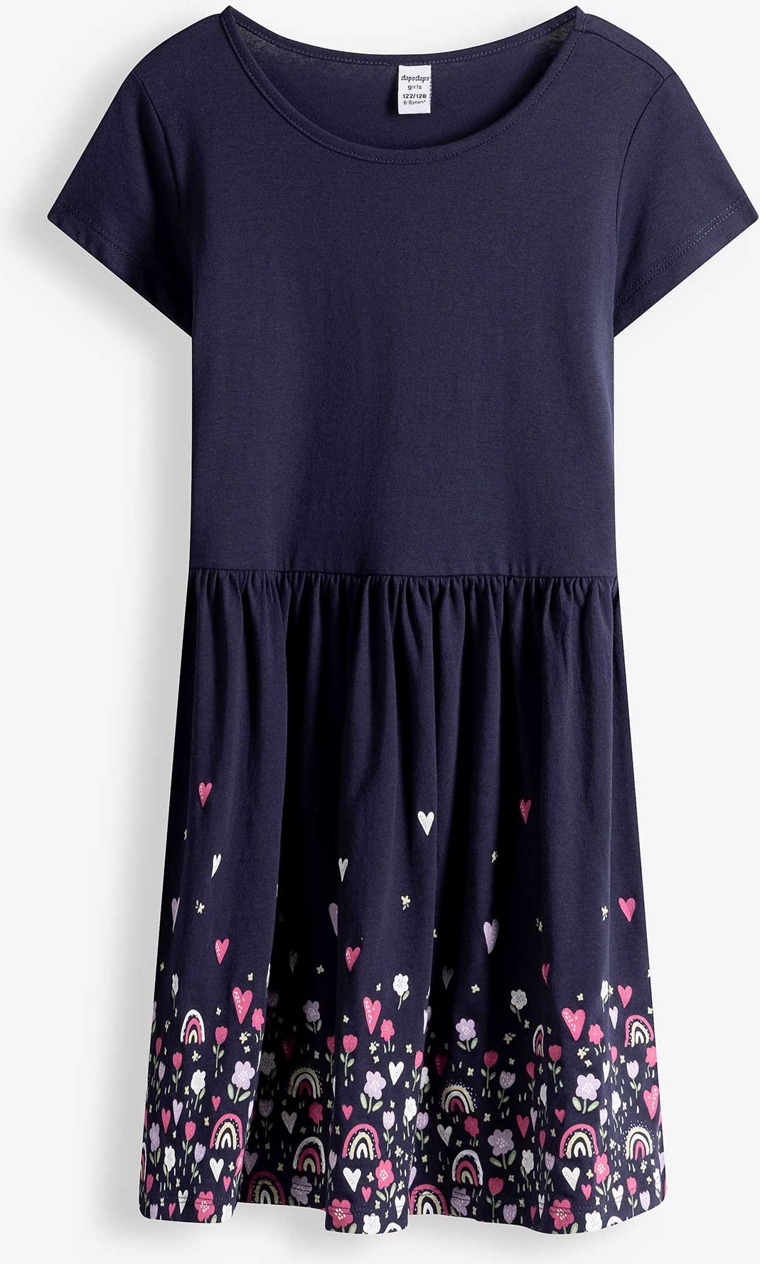 Kleid - Print - dunkelblau