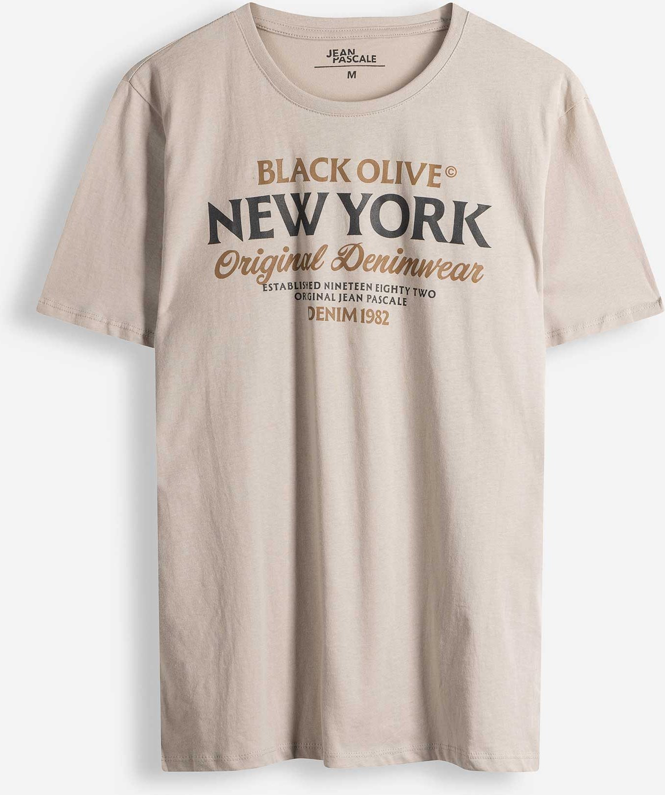 T-Shirt - Frontprint - beige