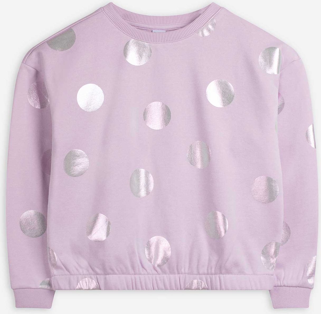 Sweatshirt - Allover-Print - lila
