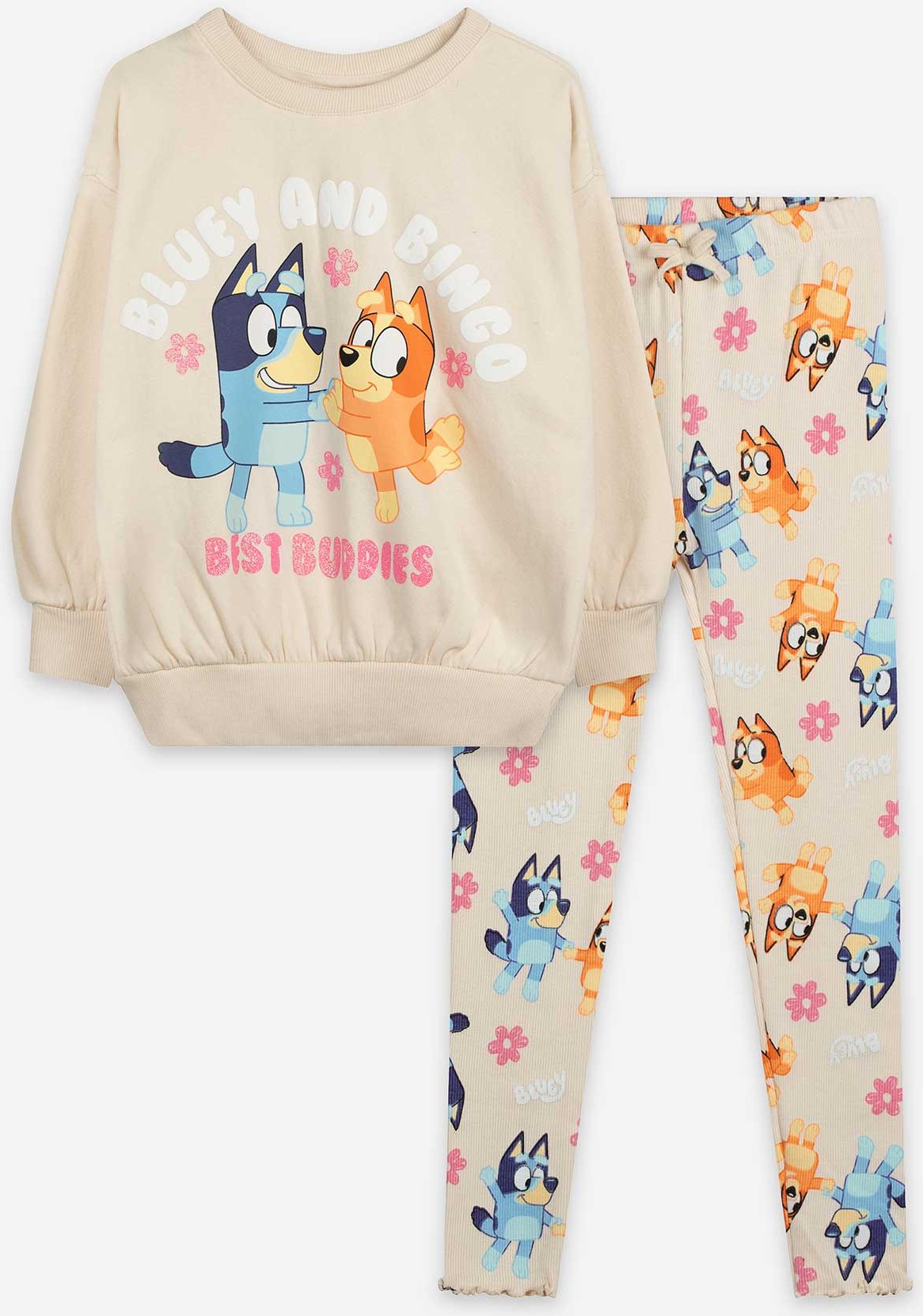 Set aus Shirt und Hose - Bluey - beige