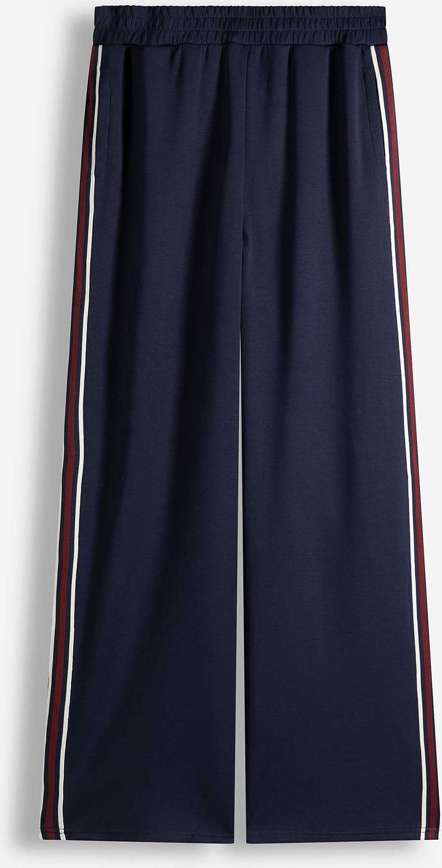 Palazzohose - Galonstreifen - dunkelblau