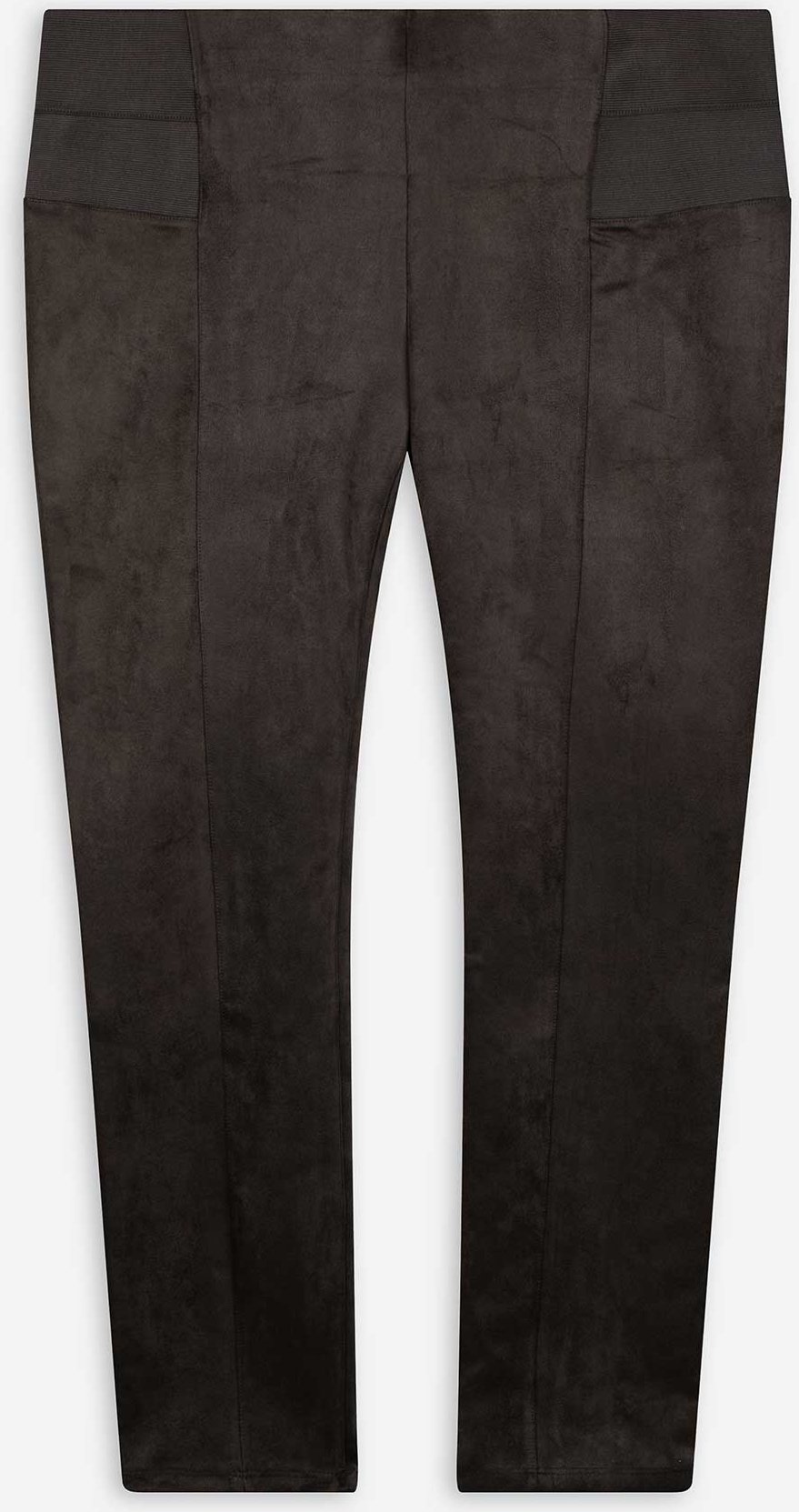 Leggings - Wildlederimitat - grau