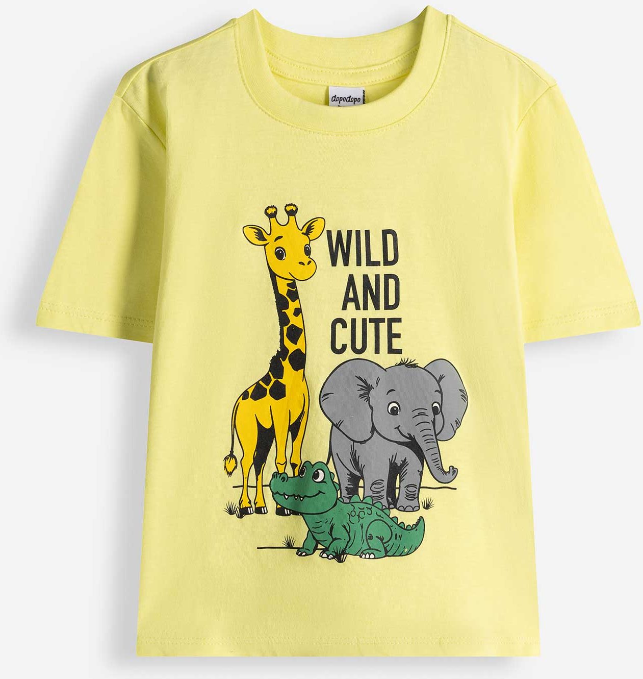 T-Shirt - Frontprint - hellgelb