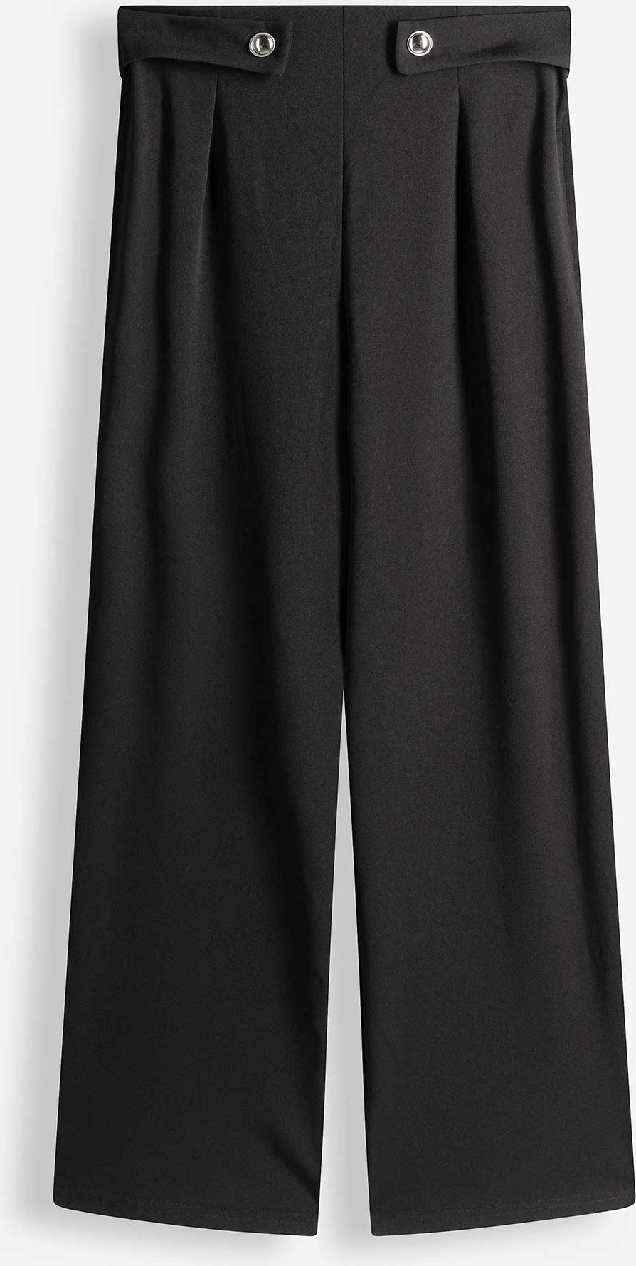 Culotte - Webstoff - schwarz