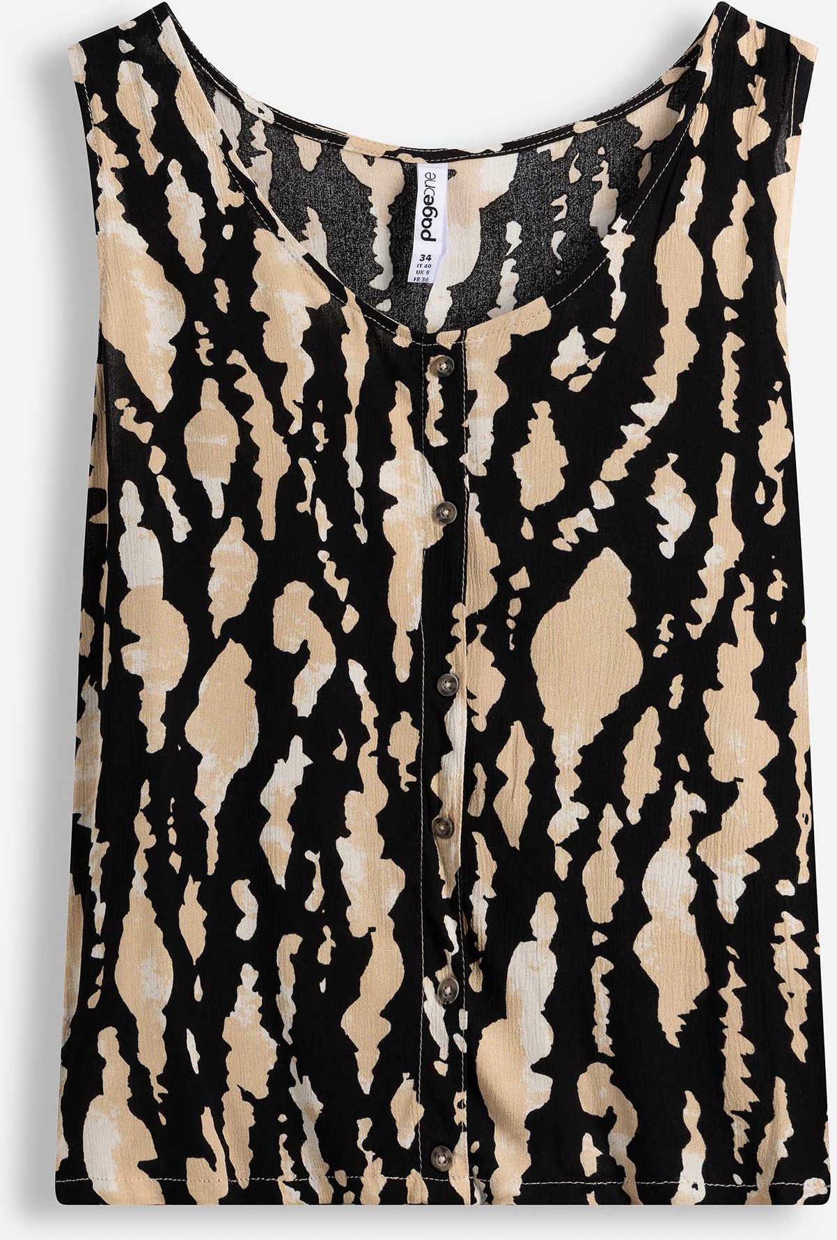 Top - Zierknöpfe - schwarz