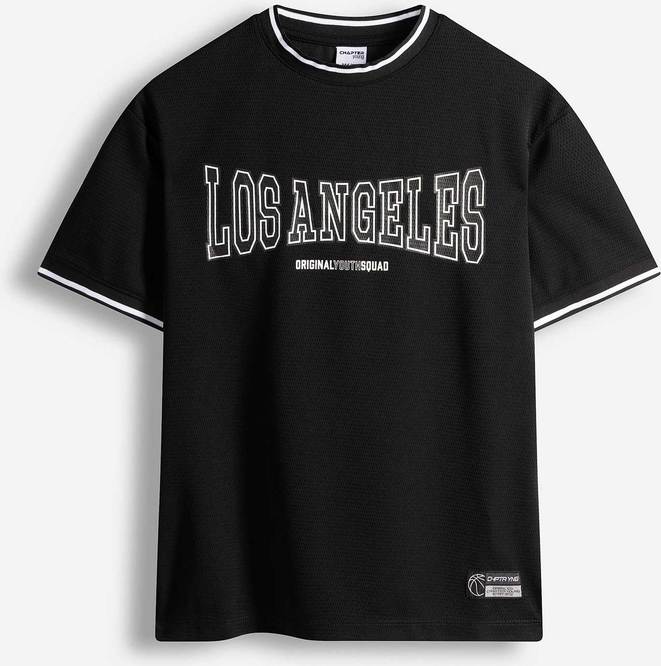 T-Shirt - Mesh - schwarz