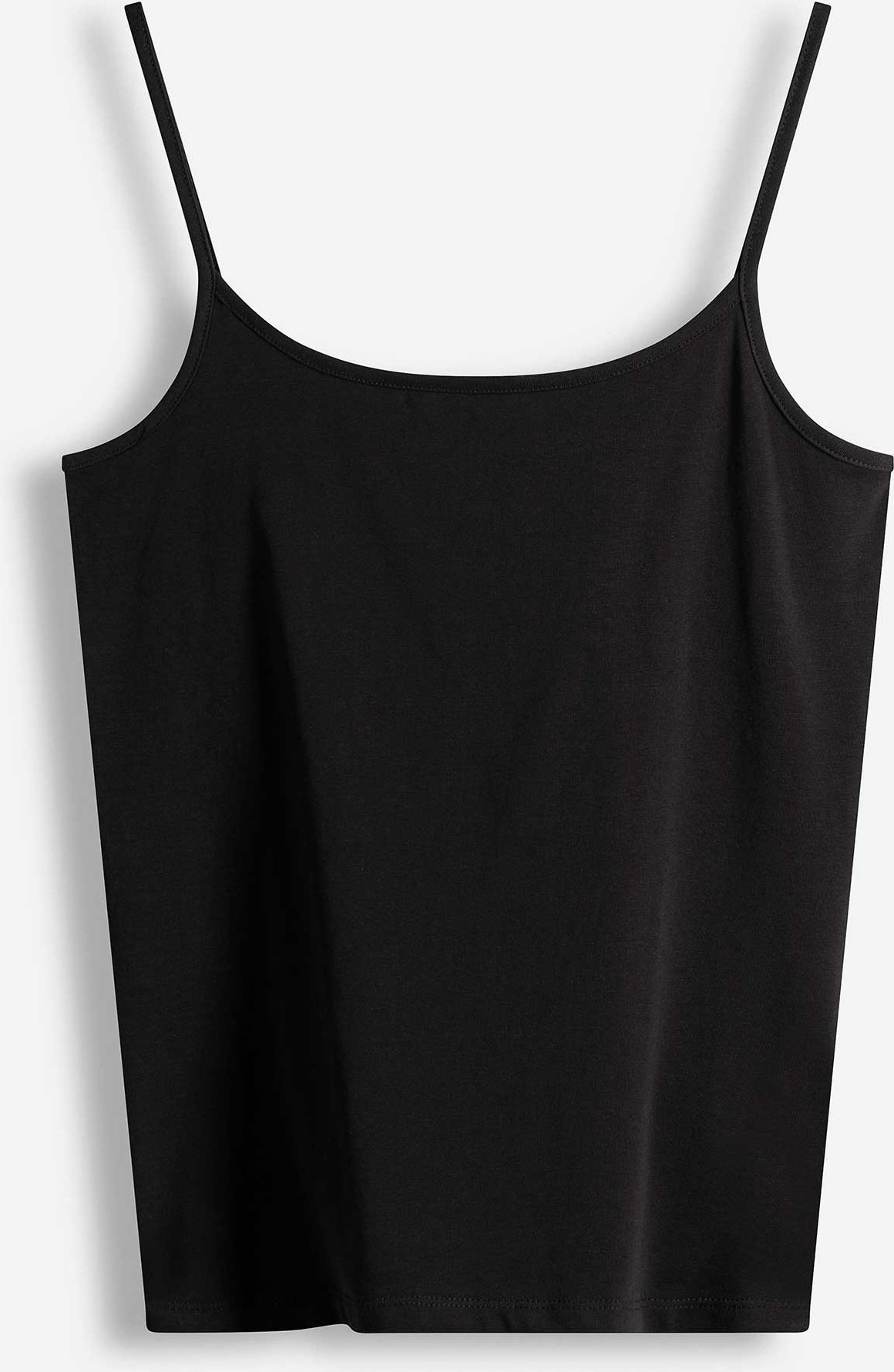 Top - Spaghettiträger - schwarz