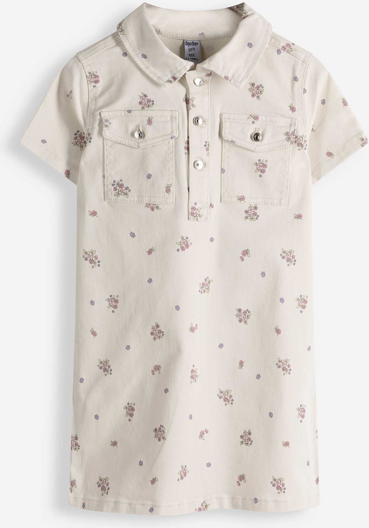 Jeanskleid - Twill - weiß