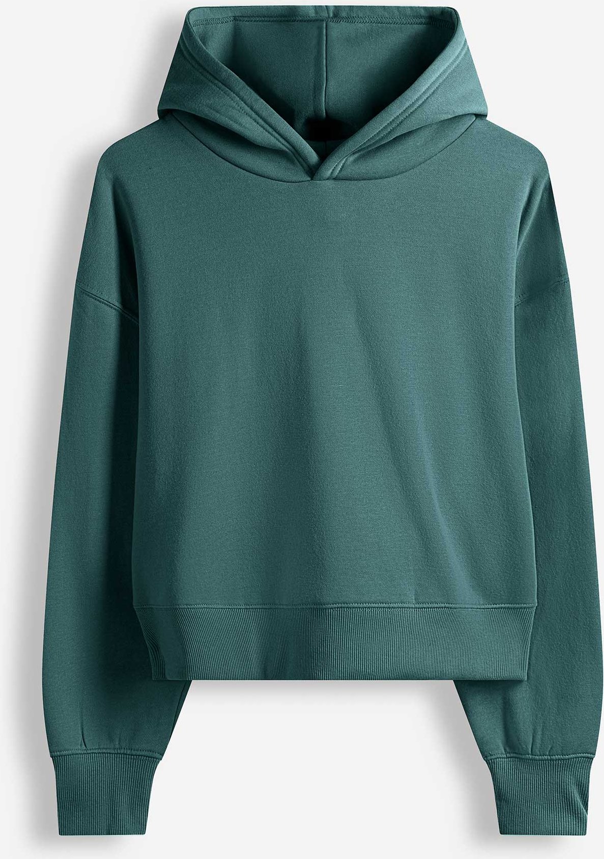 Hoodie - einfarbig - dunkelgrün