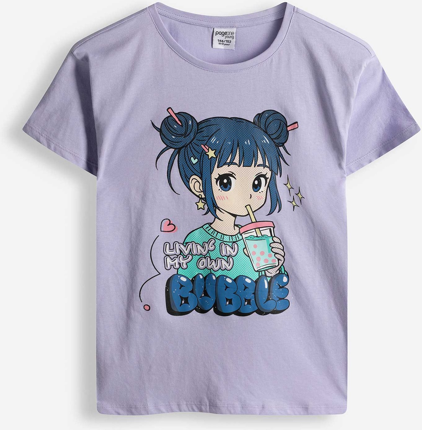 T-Shirt - Frontprint - lila