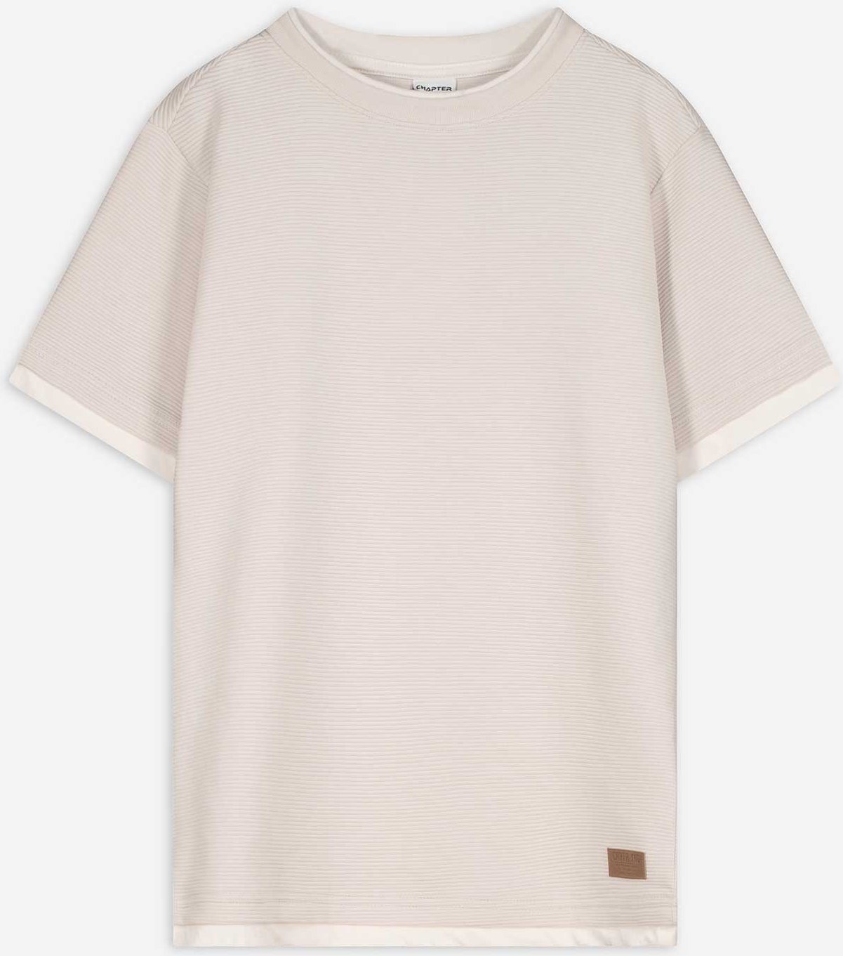 T-Shirt - Double-Layer-Look - hellgrau