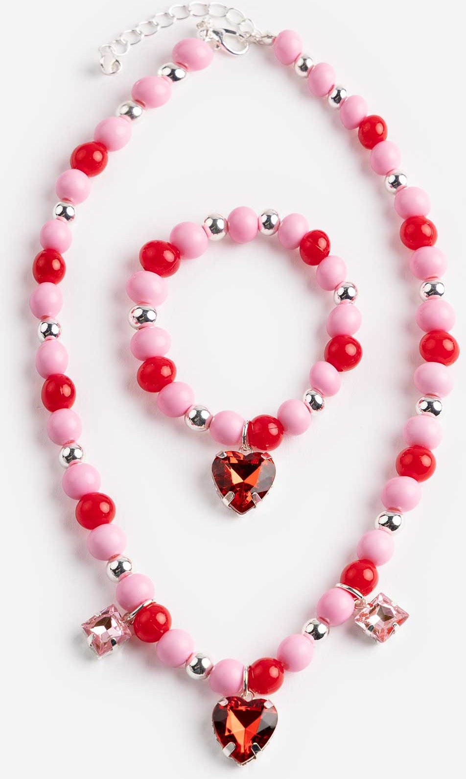 Schmuck-Set - 2er-Pack - silberfarben