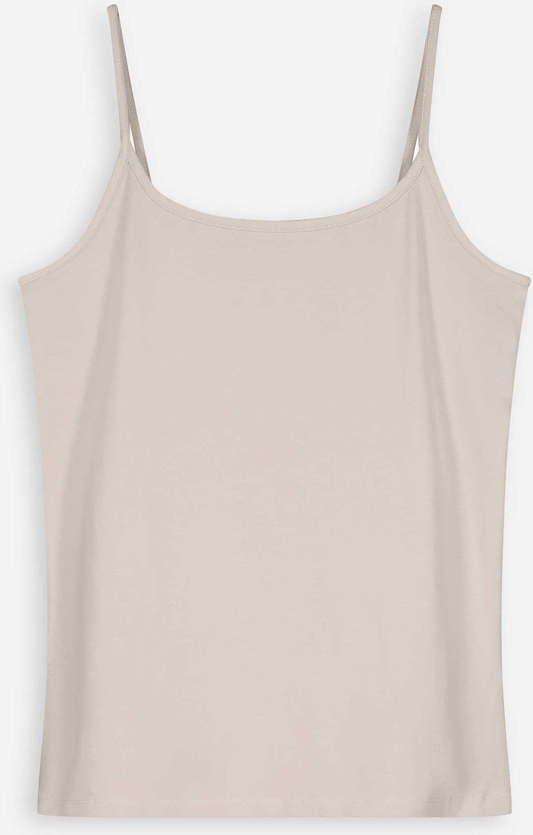 Top - Spaghettiträger - beige