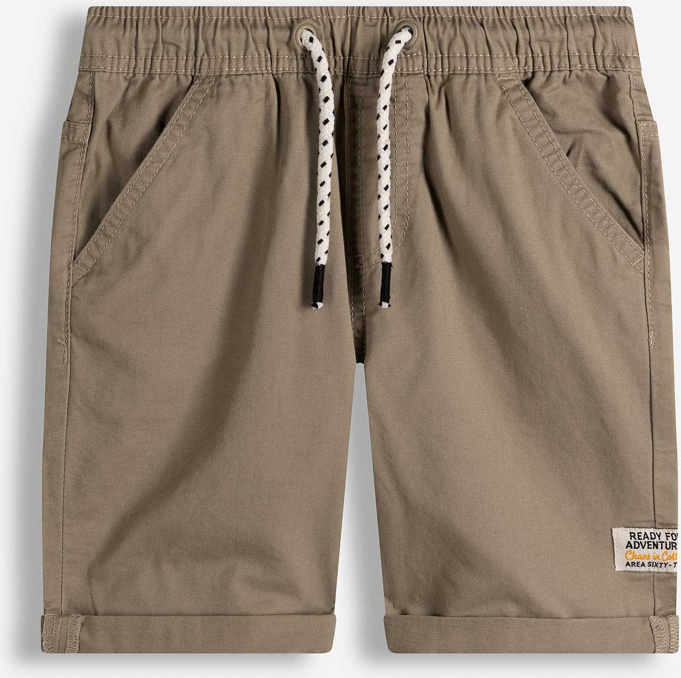 Shorts - Elastischer Bund - beige