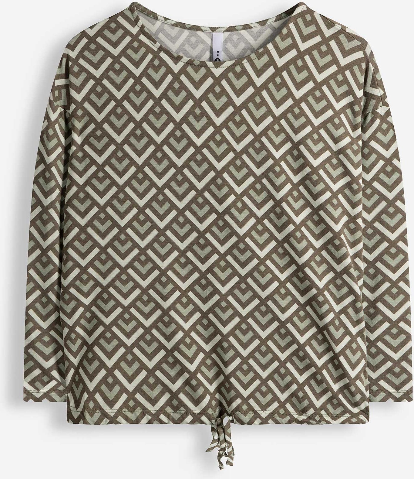 Shirt - Knotendetail - dunkelgrün