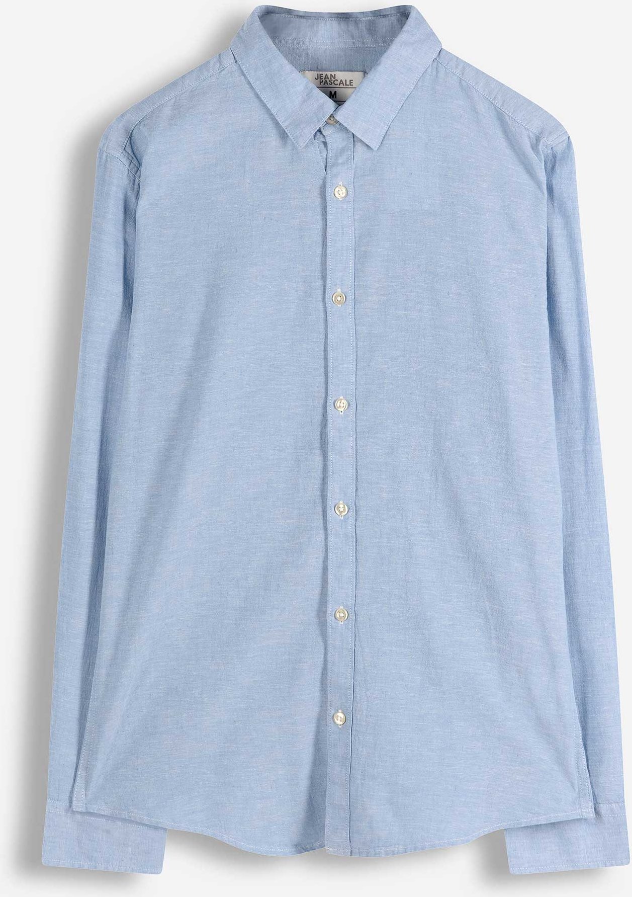 Hemd - Leinen-Mix - hellblau