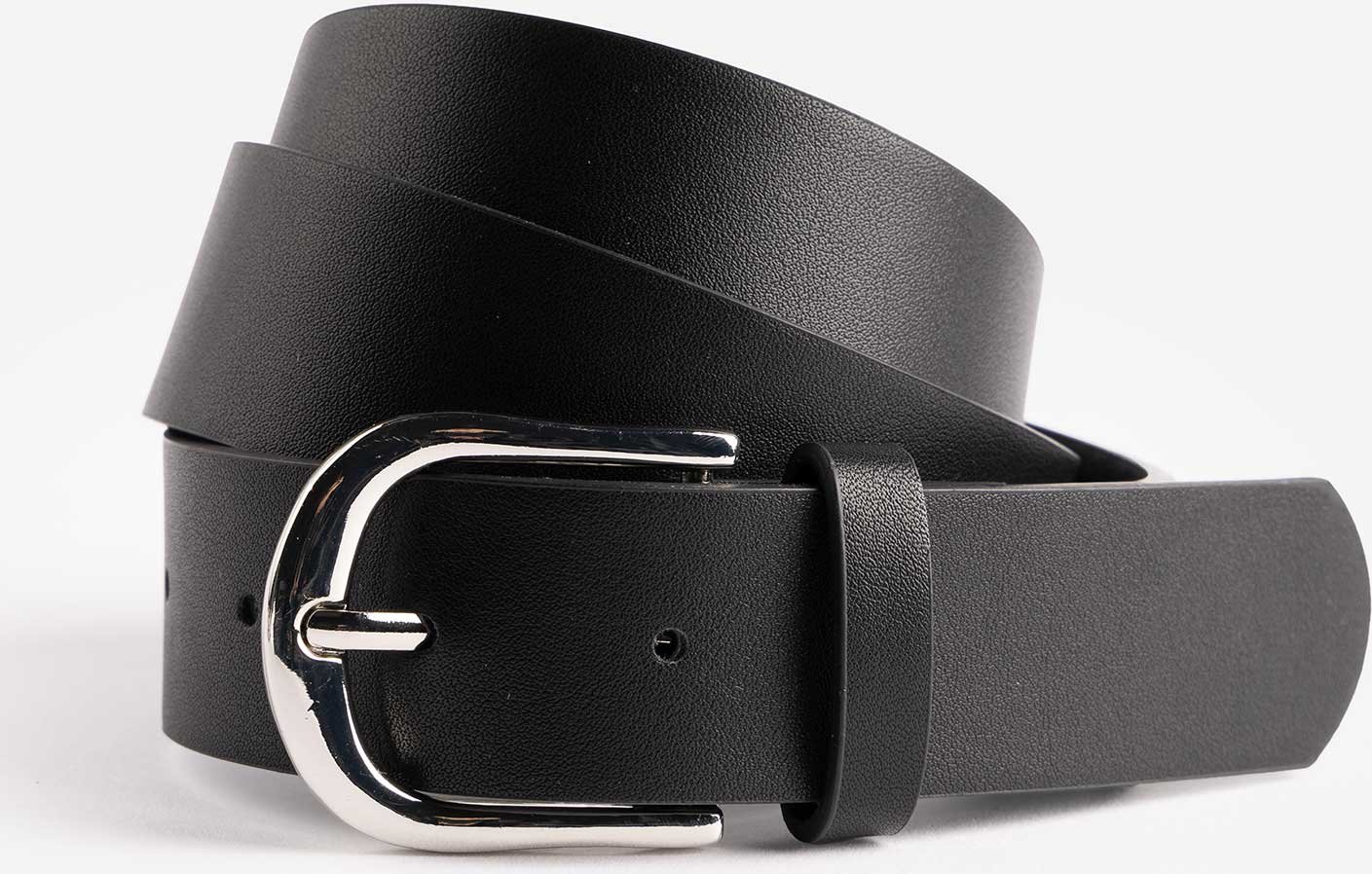 Gürtel - Lederoptik - schwarz