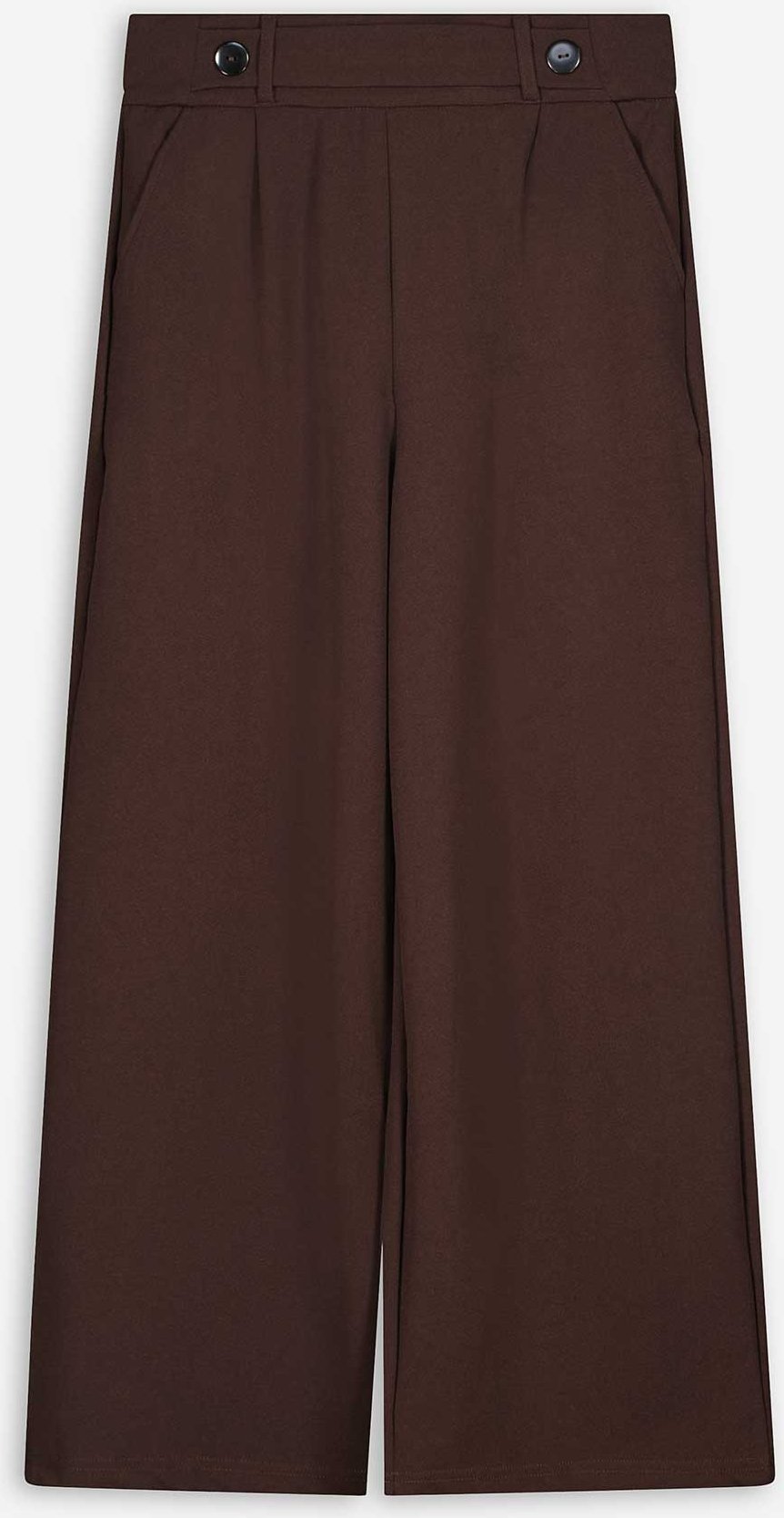 Hose - Elastischer Verschluss - dunkelbraun