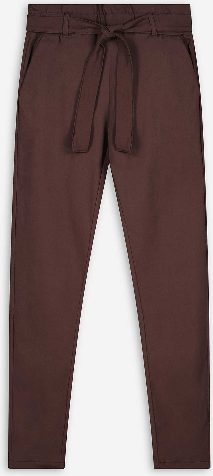 Thumbnail - Paperbag Hose - Slim Fit - dunkelbraun