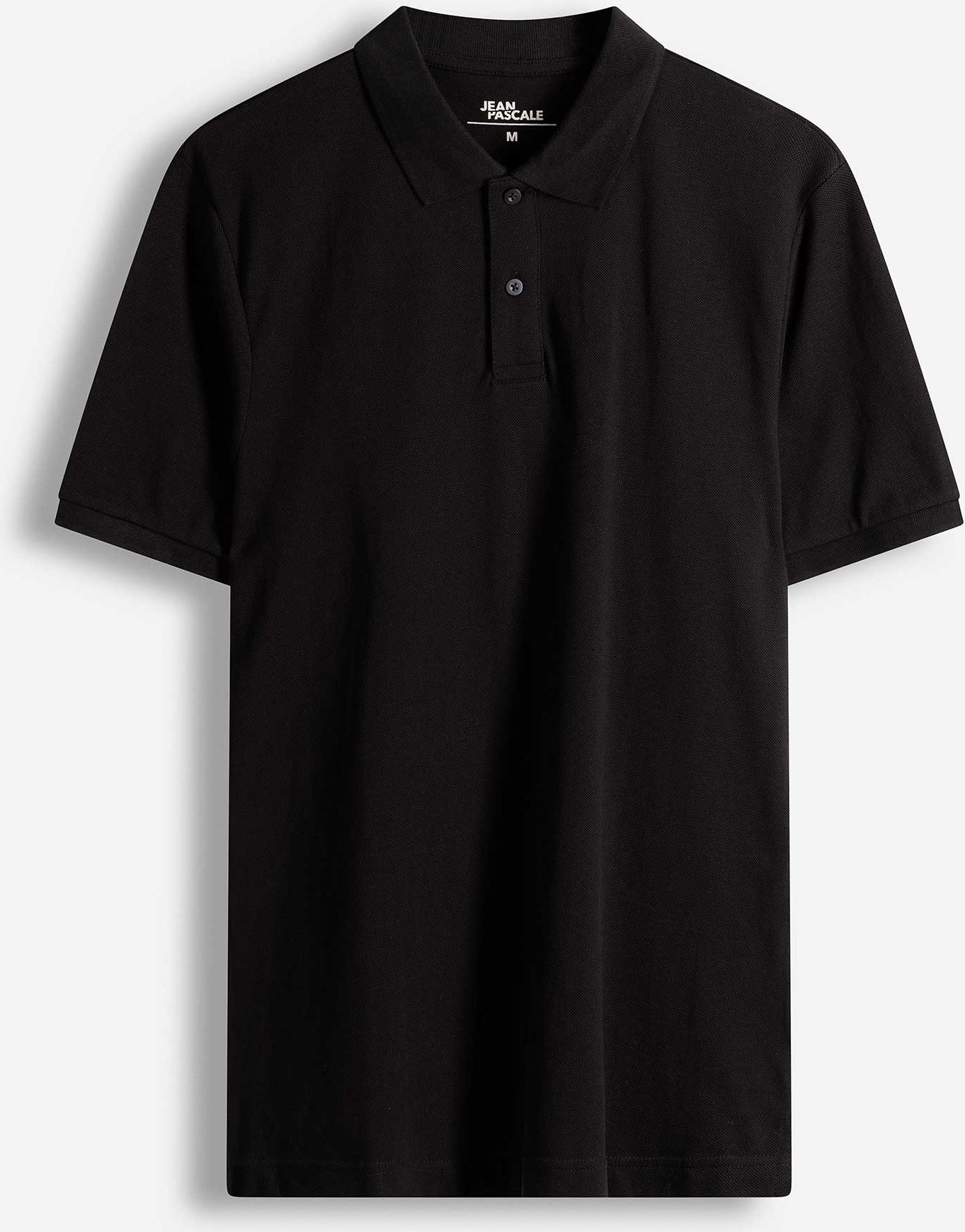 Poloshirt - einfarbig - schwarz